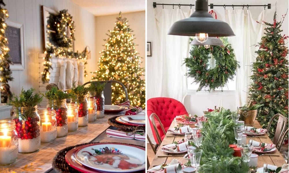 30 imagens de decoração de mesa de natal para te inspirar