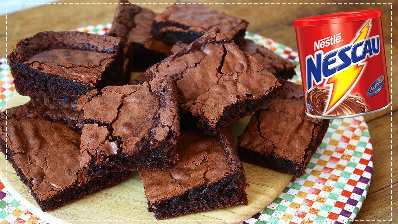 A melhor receita de brownie de Nescau do mundo, fácil e barata