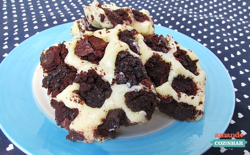 Receita de barrinha de leite Ninho e brownie